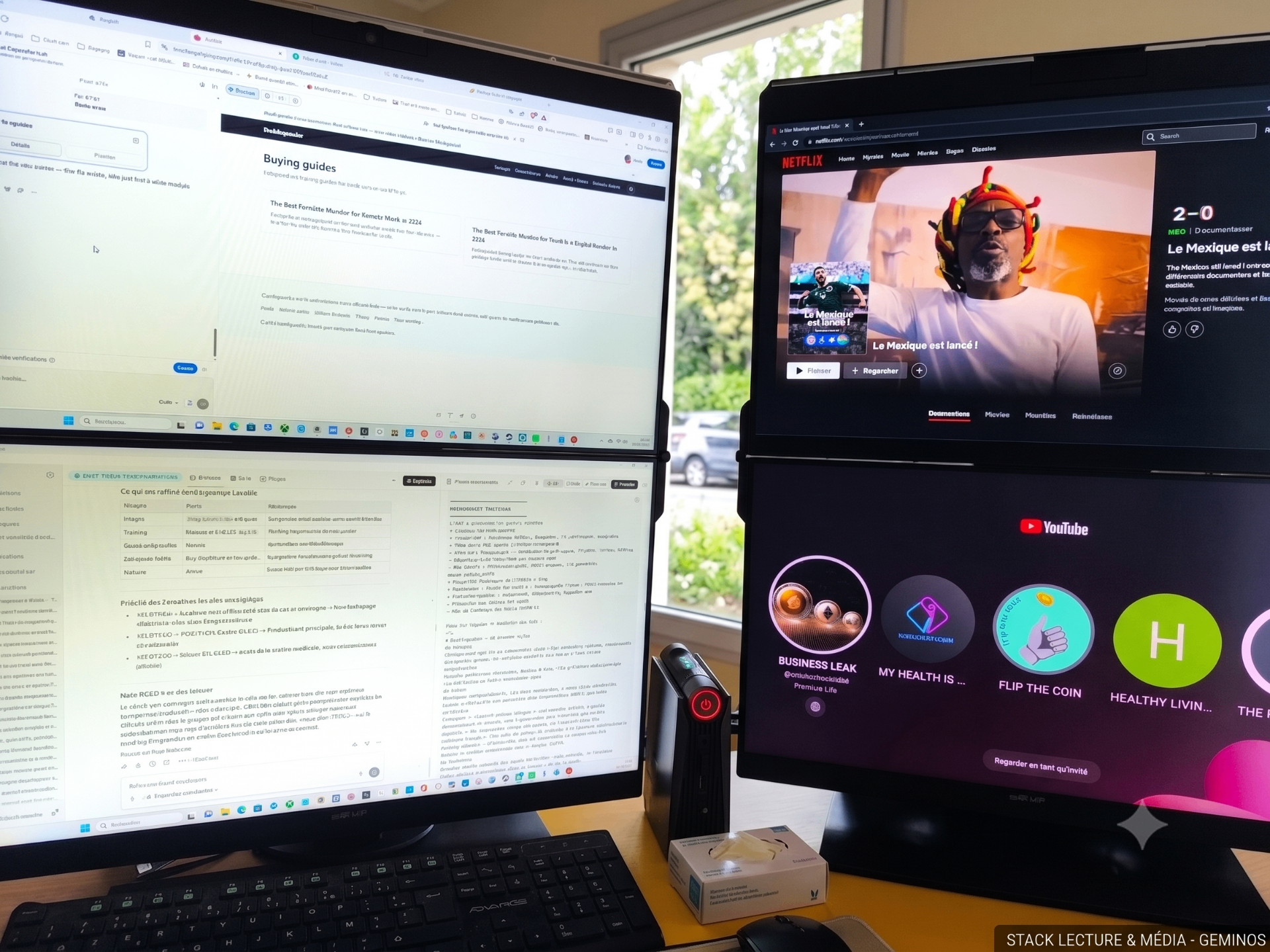 Media display — playback and reference material